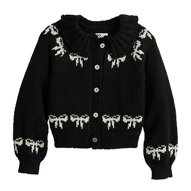 Girls 6-20 SO® Ruffle Neck Cardigan Sweater in Regular & Plus Size