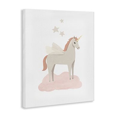 Stupell Home Decor Unicorn on Pink Cloud Wall Art