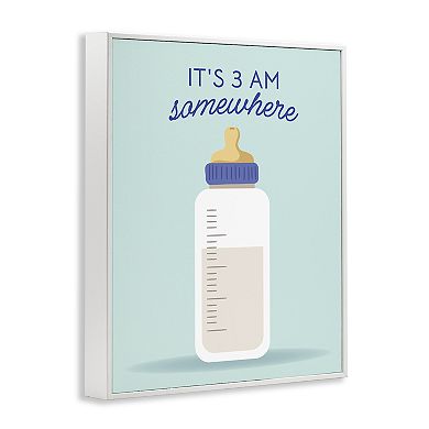 Stupell Home Decor It's 3am Somewhere Phrase Framed Wall Art