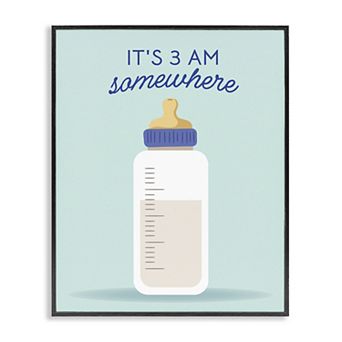 Stupell Home Decor It's 3am Somewhere Phrase Framed Print Wall Art