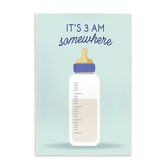 Stupell Home Decor "It's 3am Somewhere Phrase" Print Wall Art