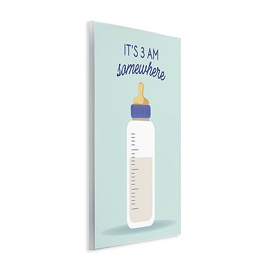 Stupell Home Decor It's 3am Somewhere Phrase Print Framed Wall Art