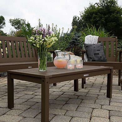 Highwood USA 1 Lehigh 4-ft. Garden Bench, 2 Lehigh Garden Chairs & 1 Conversation Table Set