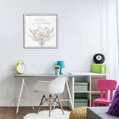 Stupell Home Decor Be A Wildflower Phrase Framed Wall Art