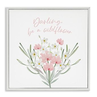 Stupell Home Decor Be A Wildflower Phrase Framed Wall Art