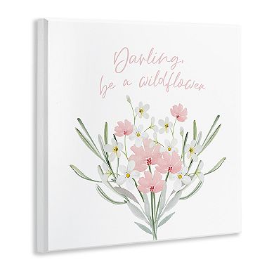 Stupell Home Decor Be A Wildflower Phrase Plaque Wall Art