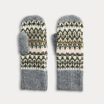 Women's Sonoma Goods For Life® Geometric Fair Isle Mittens