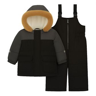 Toddler Carter's 2 pc Snowsuit Set with Bib Pant & Hooded Jacket
