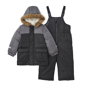 Toddler Carter's 2 pc Snowsuit Set with Bib Pant & Hooded Jacket