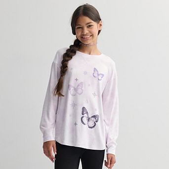 Girls 6-20 SO® Cozy Oversized Graphic Tee in Regular & Plus Size