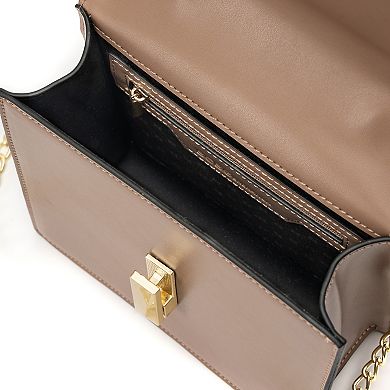 BCBGeneration Top Handle Crossbody Bag with Pushlock Flap