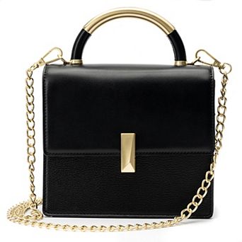 BCBGeneration Top Handle Crossbody Bag with Pushlock Flap