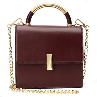 BCBGeneration Top Handle Crossbody Bag with Pushlock Flap