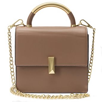 BCBGeneration Top Handle Crossbody Bag with Pushlock Flap