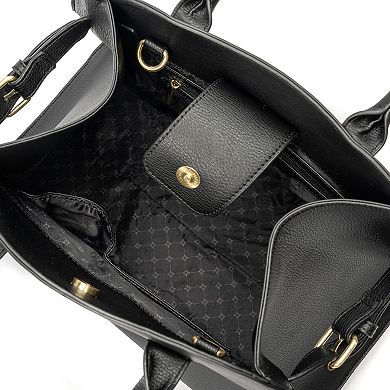 BCBGeneration Structured Satchel Bag with Charm
