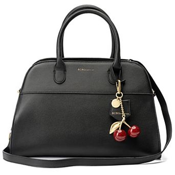 BCBGeneration Structured Satchel Bag with Charm