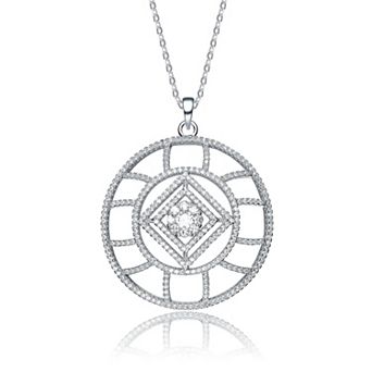 Sterling Silver Genevive Céline Palais Pendant Necklace