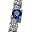 Silver Tone Blue