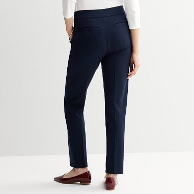 Women's Croft & Barrow® Ponte Slant-Pocket Pull-On Pants