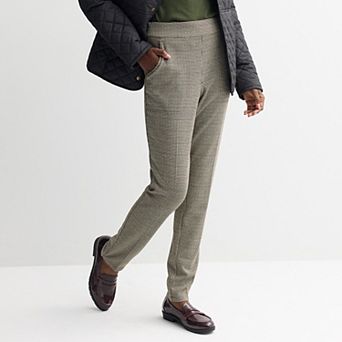 Women's Croft & Barrow® Ponte Slant-Pocket Pull-On Pants