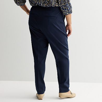 Plus Size Croft & Barrow® Ponte Slant Pocket Pull-On Pants