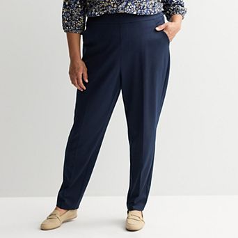 Plus Size Croft & Barrow® Ponte Slant Pocket Pull-On Pants