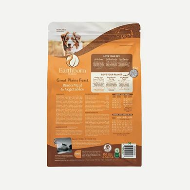 Earthborn Holistic Great Plains Feast Bison Meal & Vegetables Grain-Free Dry Dog Food - 25 Lbs