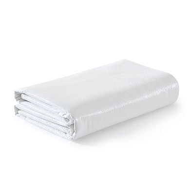 Elrene Home Fashions Floral Embossed Print 3-Yard Cut-to-fit Vinyl Table Pad, 54"x108", White