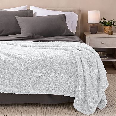 Bare Home Faux Shearling Blanket