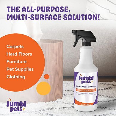 Jumblpets Pet Stain & Odor Neutralizer, Natural Enzyme Cleaner & Remover Spray