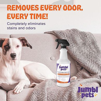 Jumblpets Pet Stain & Odor Neutralizer, Natural Enzyme Cleaner & Remover Spray