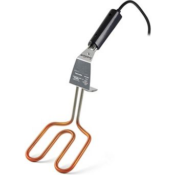 Ivation 500W Electric Charcoal Starter Quick Ignite BBQ Grill, Double-Ring Design, Safe Handle