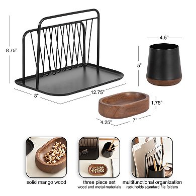 Koni File Folder 3 Piece Organization Set