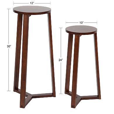 Rioux Round Wood Nesting Tables