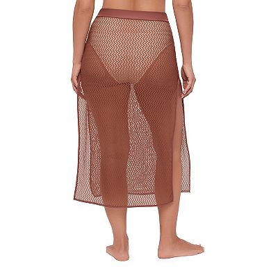 Women's S3 Swim Crochet Skirt with Side Slits