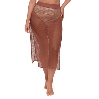 Women's S3 Swim Crochet Skirt with Side Slits