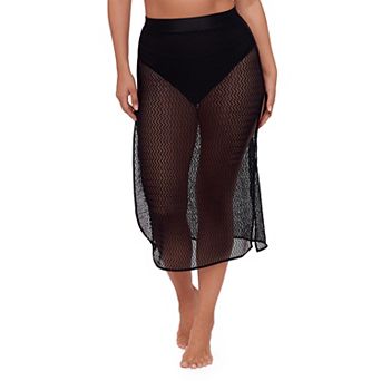 Women's S3 Swim Crochet Skirt with Side Slits