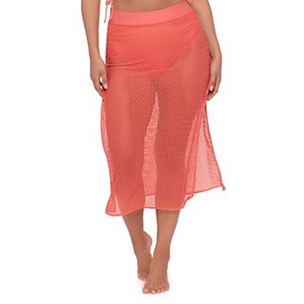 Women's S3 Swim Crochet Skirt with Side Slits