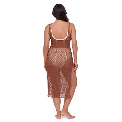 Women's S3 Swim Crochet Maxi Dress with Side Slit