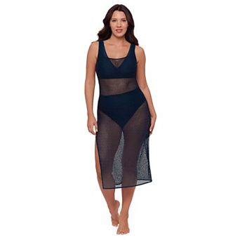 Women's S3 Swim Crochet Maxi Dress with Side Slit