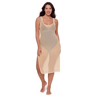 Women's S3 Swim Crochet Maxi Dress with Side Slit