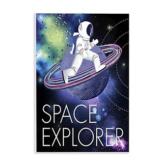 Stupell Home Decor Space Astronaut on Galaxy Planet Plaque Wall Art