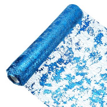 Table Runner, Metallic Foil Thin Mesh Table Runner Roll for Event Party, Birthday Party, Weddings