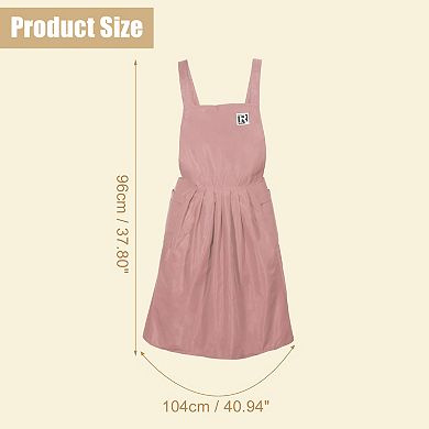Cross Back Aprons, Waterproof Apron, Apron with Pockets for Women, Adjustable Painting Pinafore