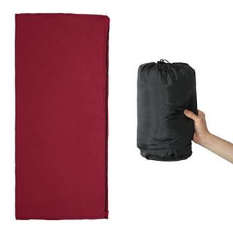 Sleeping Bag Liner, Single Sleeping Bag, Camping Sleeping Bag Travel Sheet with Zipper 70.87"x31.50"