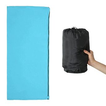 Sleeping Bag Liner, Single Sleeping Bag, Camping Sleeping Bag Travel Sheet with Zipper 70.87"x31.50"