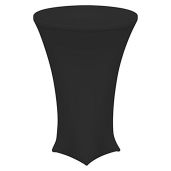 Round Cocktail Tablecloth, Highboy Spandex Stretch Tablecloth Table Cover