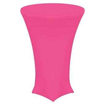 Round Cocktail Tablecloth, Highboy Spandex Stretch Tablecloth Table Cover