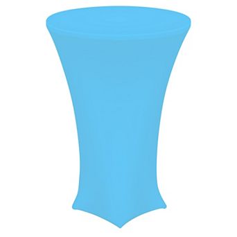 Round Cocktail Tablecloth, Highboy Spandex Stretch Tablecloth Table Cover