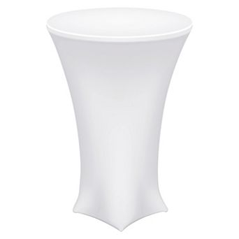 Round Cocktail Tablecloth, Highboy Spandex Stretch Tablecloth Table Cover